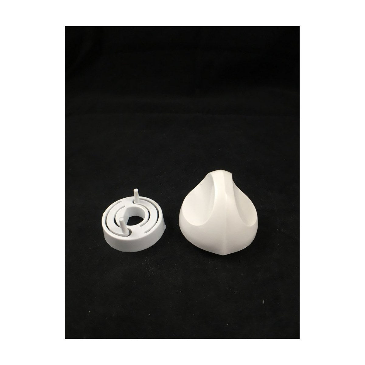85806091002822 genuine Electrolux white control knob and skirt kit, also 0609100282