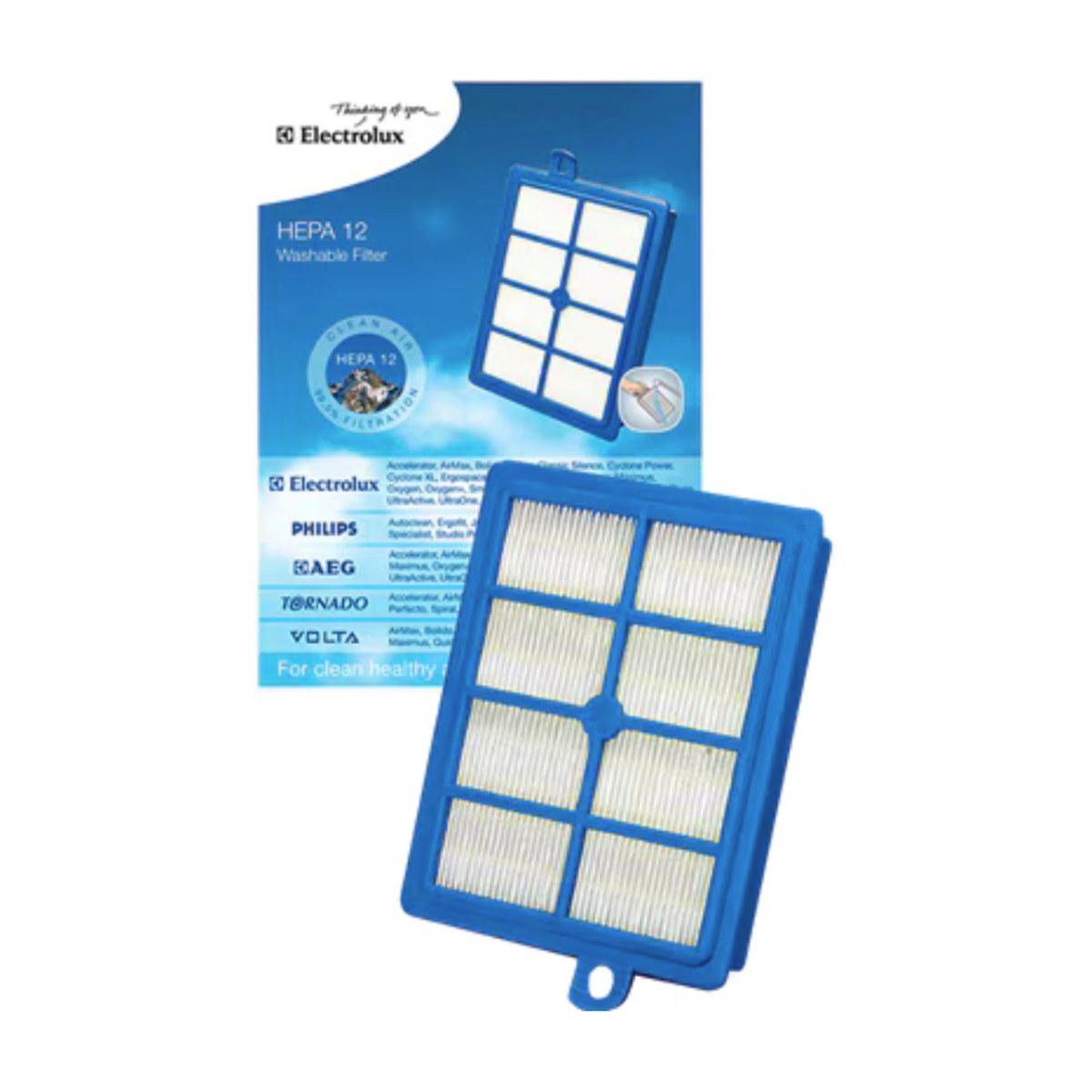 900195119 genuine Electrolux vacuum cleaner HEPA filter EFH12W, view 2 view 2