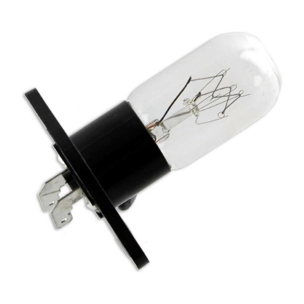 900402671 genuine 25W microwave lamp with right angle spade terminals, same as LG 6912W3B002D, view 2 view 2