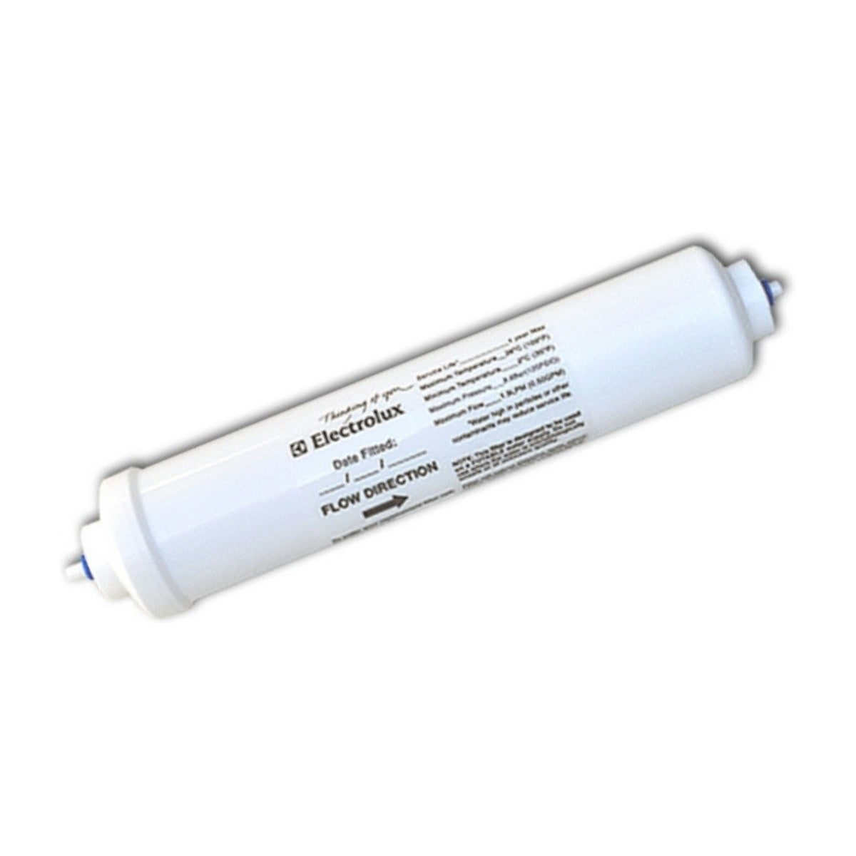 900403940 genuine inline external fridge water filter for Electrolux and Westinghouse fridges, view 3 view 3