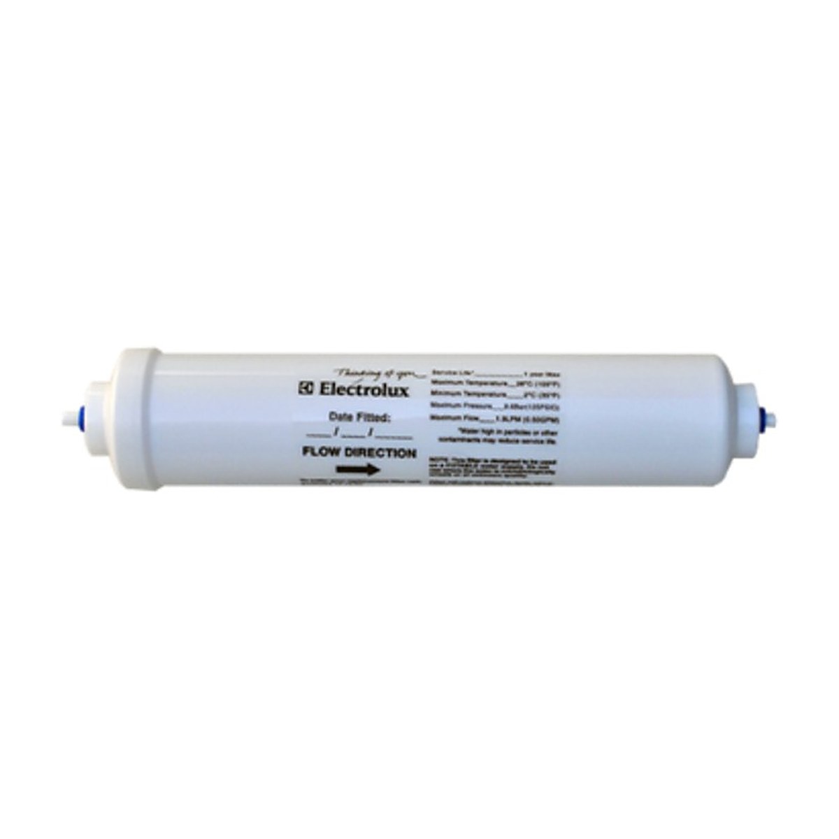 900403940 genuine inline external fridge water filter for Electrolux and Westinghouse fridges, view 4 view 4