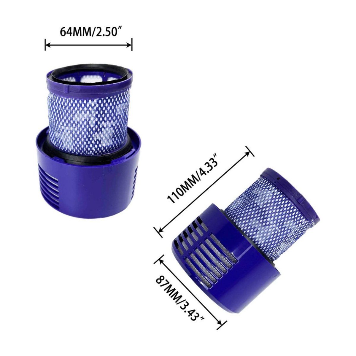 969082-01 generic replacement filter to suit Dyson V10 stick vacuums, view 3 view 3