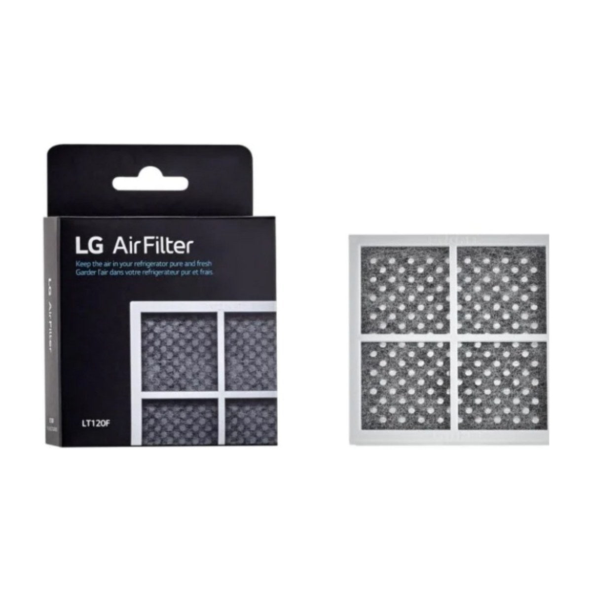 ADQ73334010 genuine LG LT120F square fridge air filter, view 2 view 2