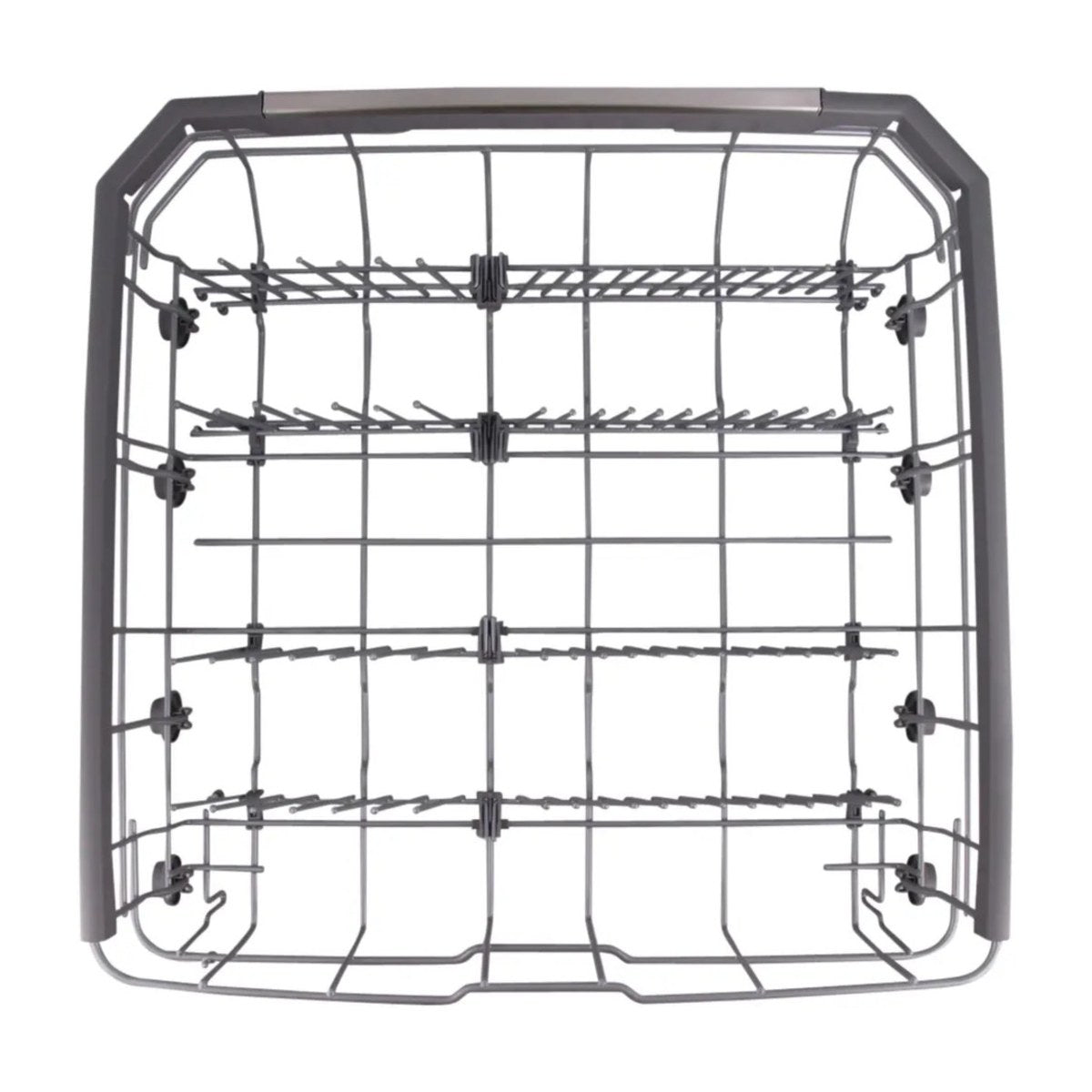 AHB73129802 genuine LG dishwasher lower rack assembly for XD3A, XD4B and XD5B models, view 2 view 2