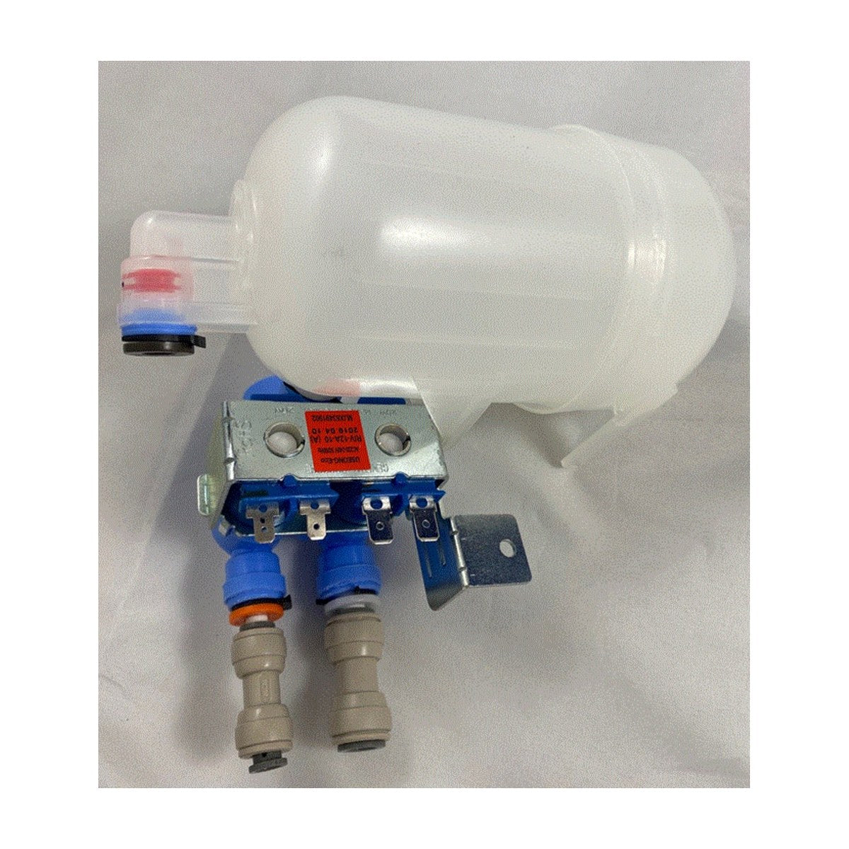AJU74532704 genuine LG water inlet valve assembly with water tank, view 2 view 2