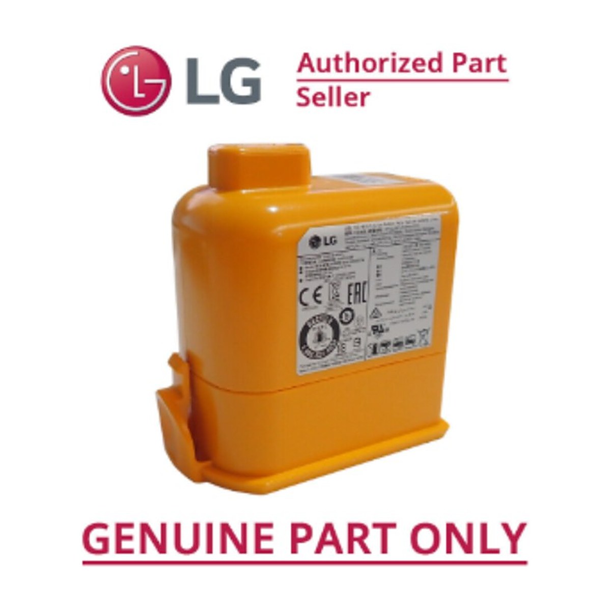 EAC63382208 genuine LG 25.2V lithium-ion battery for A9 stick vacuums