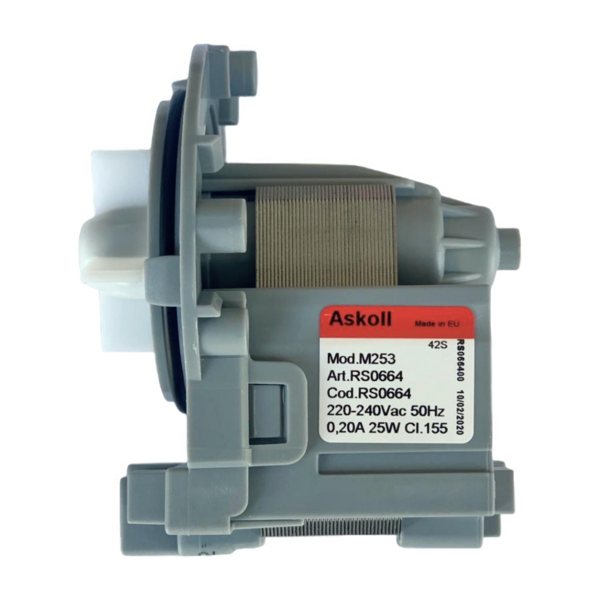 EAU61383505 generic drain pump for LG front load washing machines, view 3 view 3