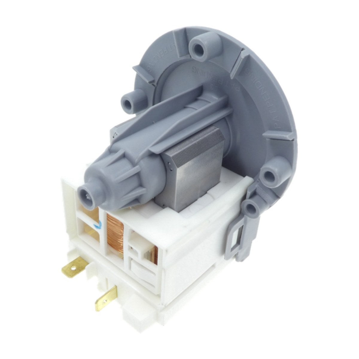 EAU61383516 genuine LG drain pump motor assembly for dishwashers, view 2 view 2