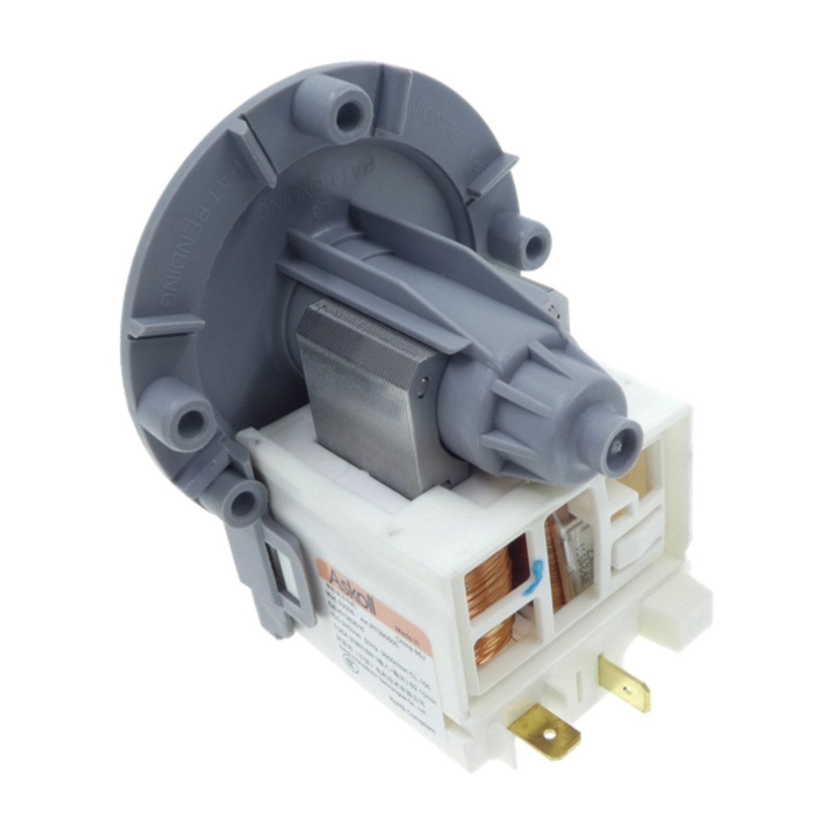 EAU61383516 genuine LG drain pump motor assembly for dishwashers, view 4 view 4