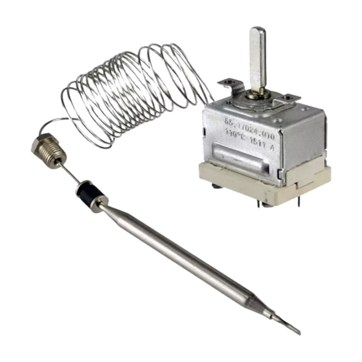EG55.17024.010 generic adjustable thermostat 30 to 110°C 16A with gland