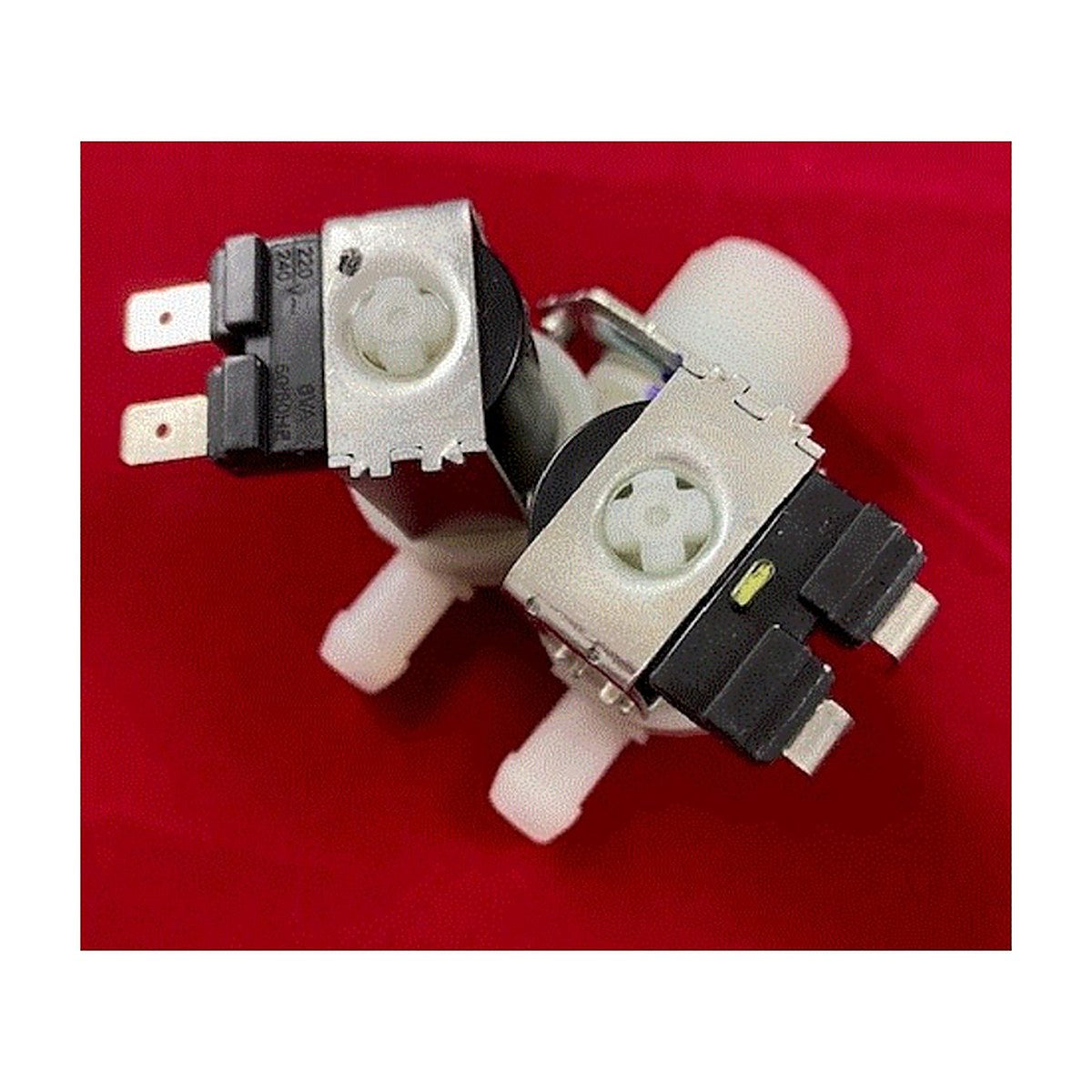 H0024000126D genuine Fisher & Paykel dual cold water inlet valve for front loaders, view 4 view 4