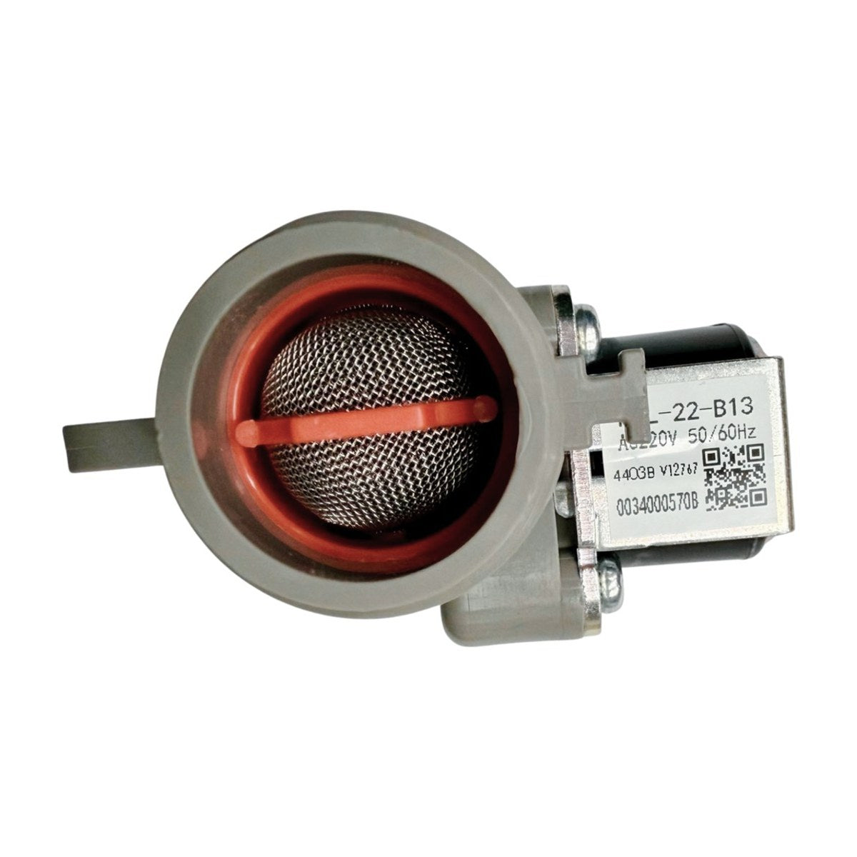 H0034000570B genuine Fisher & Paykel hot water inlet valve for washing machines, view 2 view 2