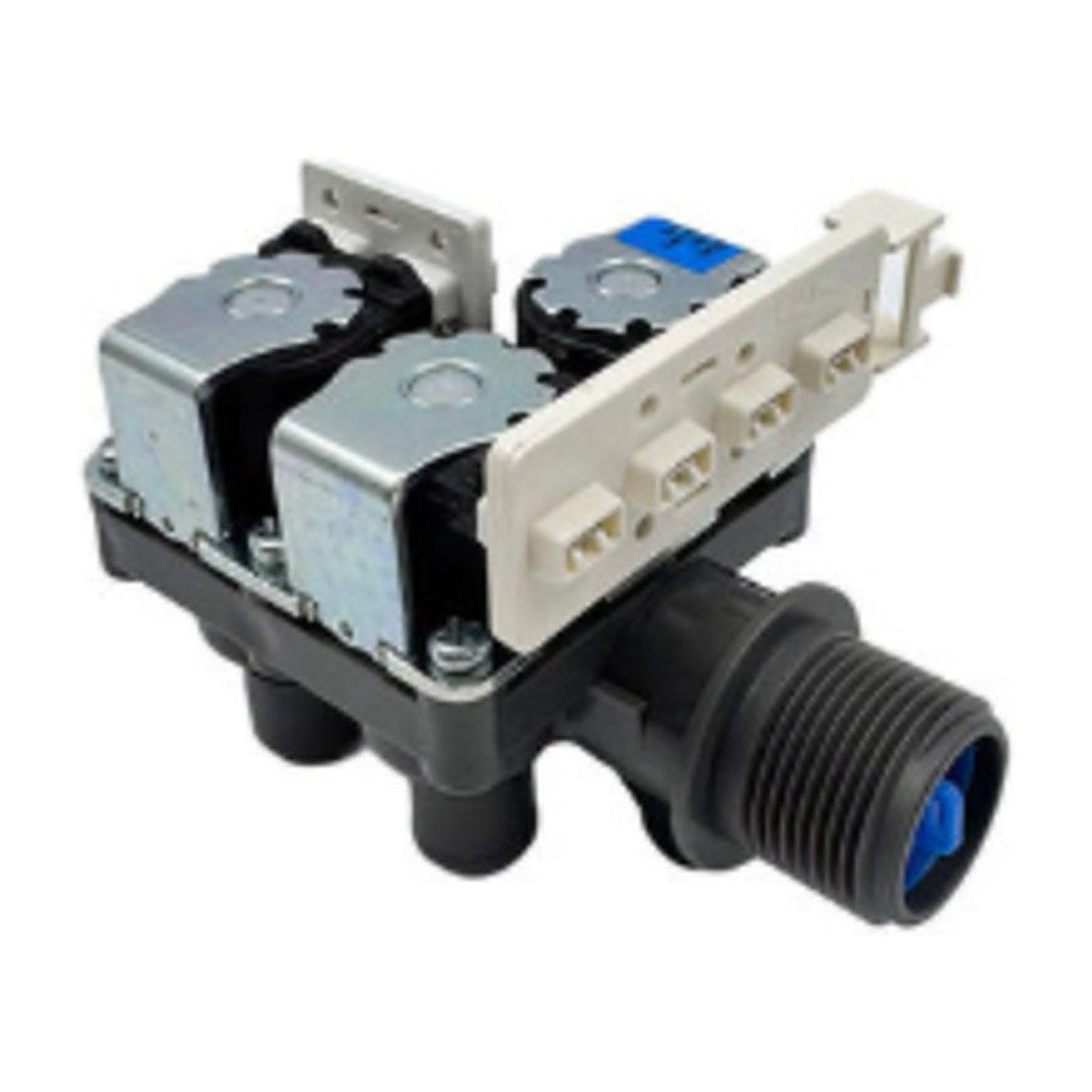 H0034001119A genuine Haier top load washing machine cold water inlet valve, view 2 view 2