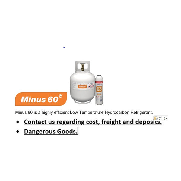 MINUS60-9KG HyChill Minus 60 propane and ethane hydrocarbon refrigerant 8.5kg