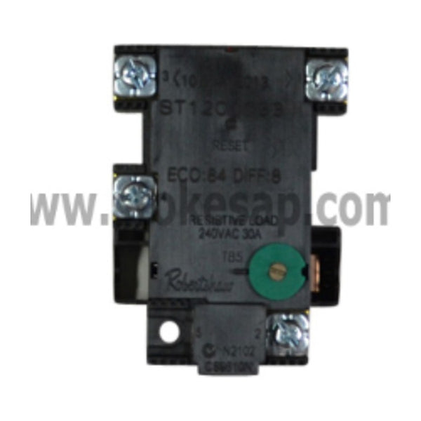 ST1201 generic surface mount hot water thermostat 50-70C with manual reset cut-out