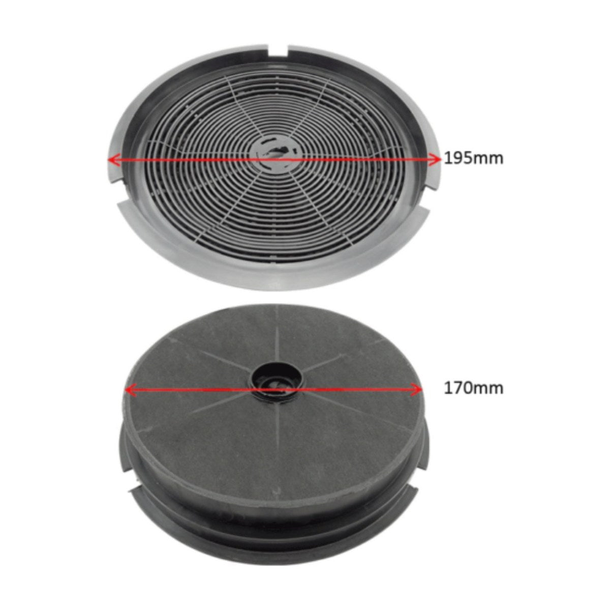 ULX250 genuine single carbon filter for Westinghouse, Chef and Electrolux recirculating rangehoods, view 2 view 2